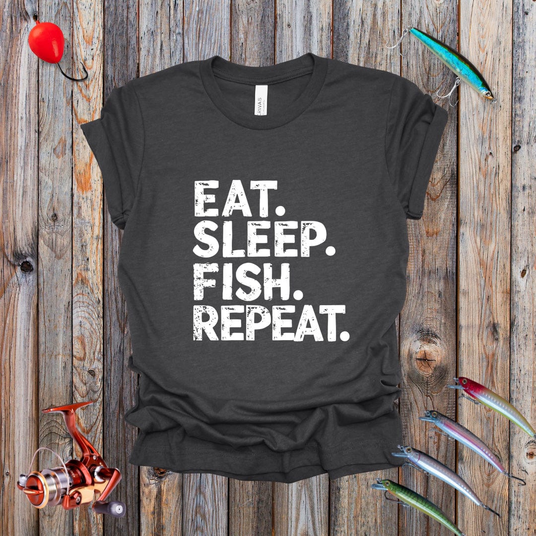 Eat Sleep Fish Repeat Tee