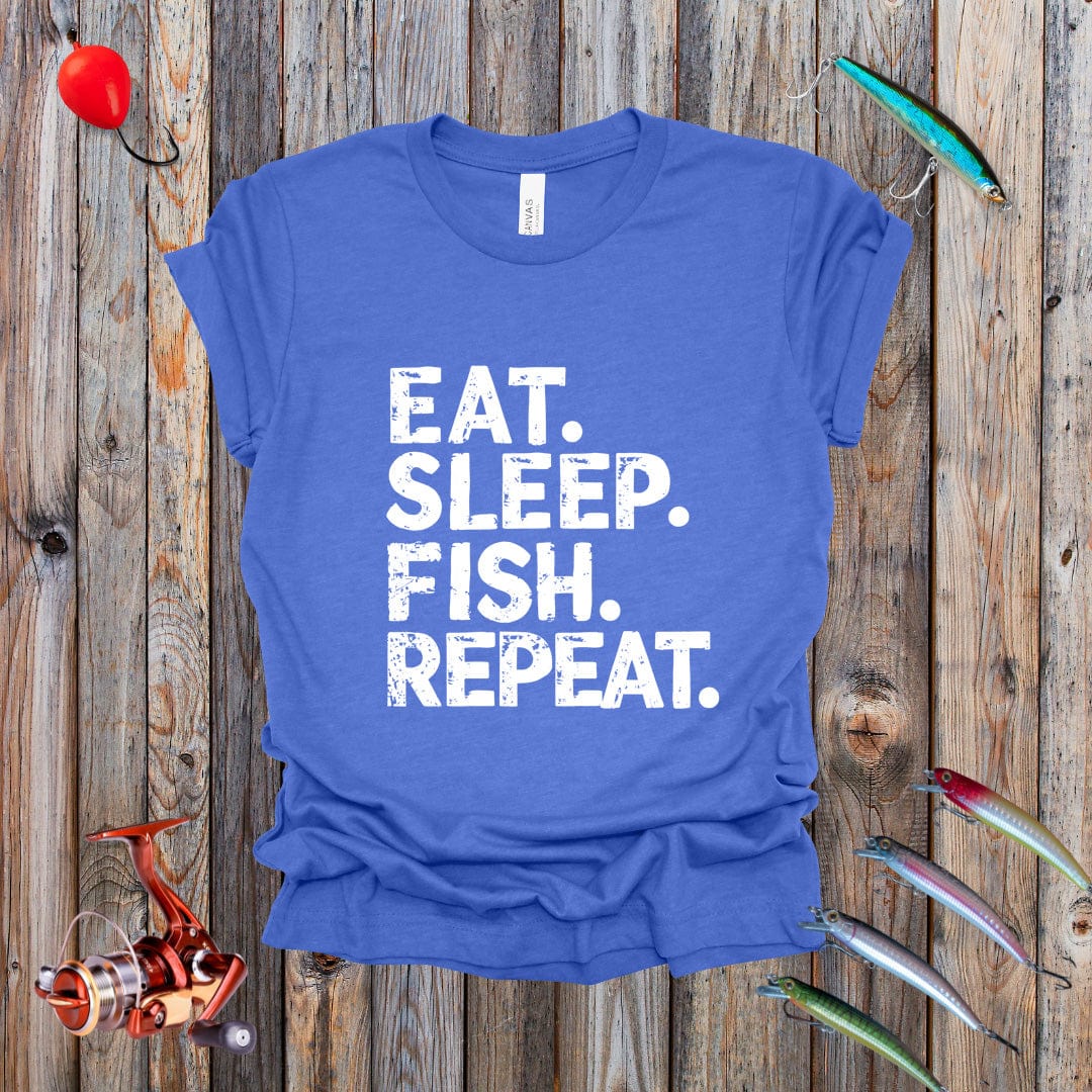 Eat Sleep Fish Repeat Tee