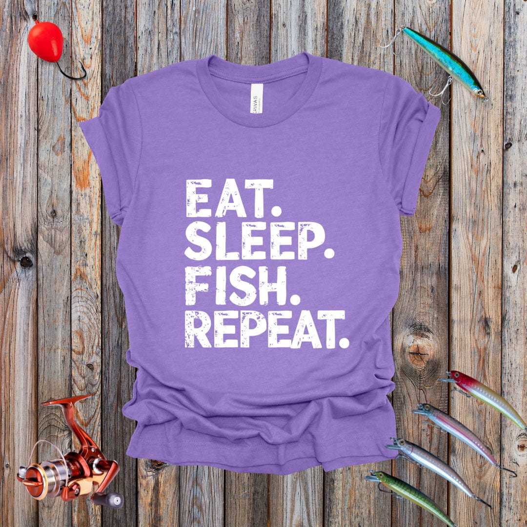 Eat Sleep Fish Repeat Tee