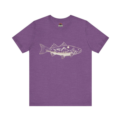 Trout With Mountains Tee