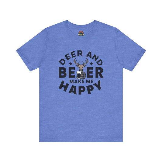 Deer and Beer Make Me Happy Tee