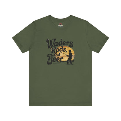 Waders Rods and Beer Tee