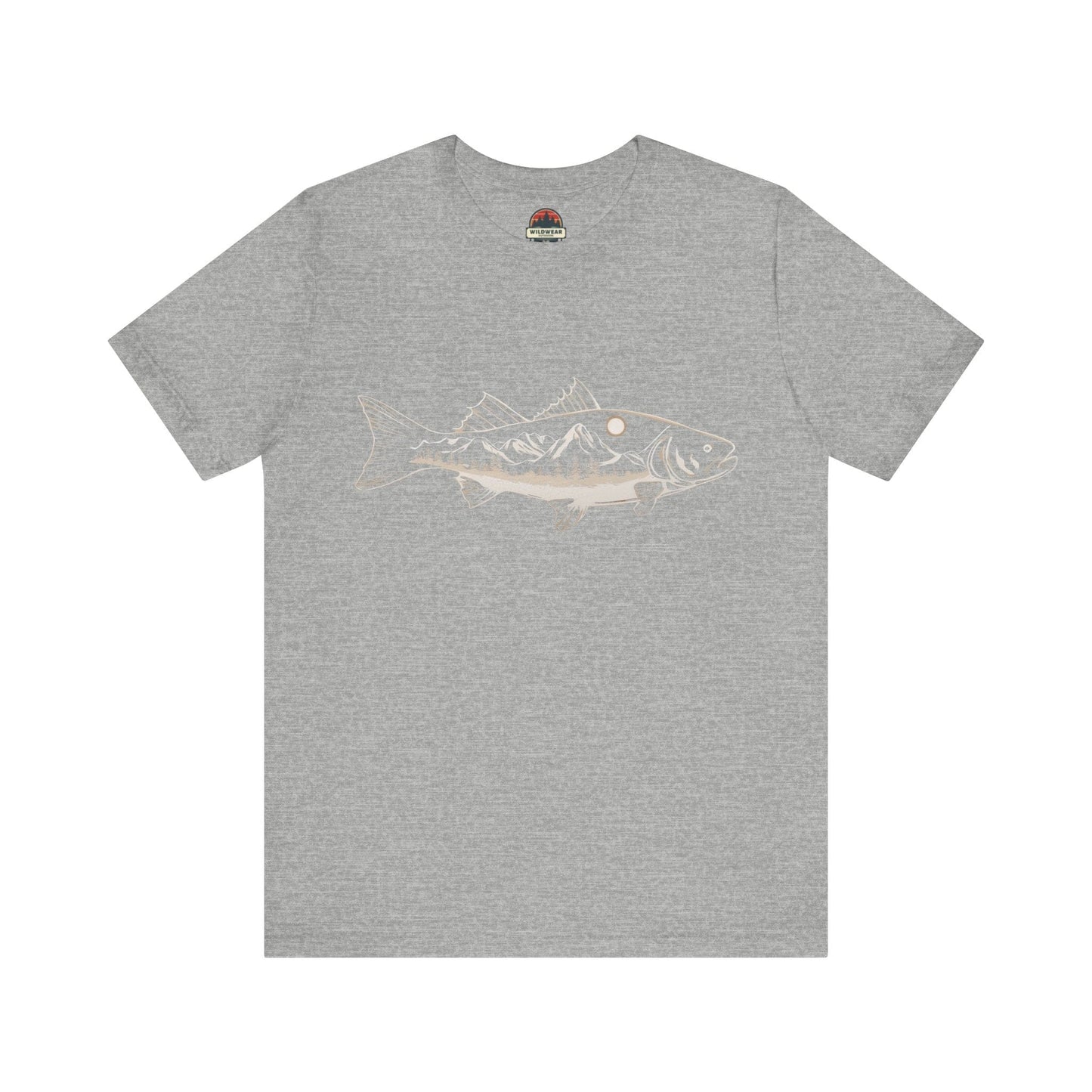 Trout With Mountains Tee