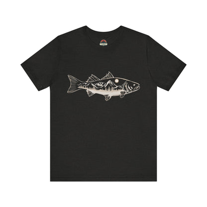 Trout With Mountains Tee