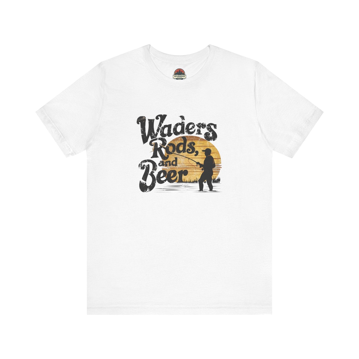 Waders Rods and Beer Tee