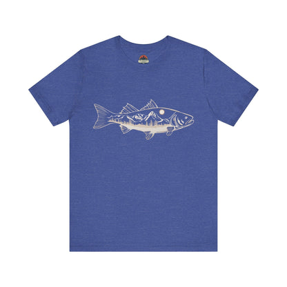 Trout With Mountains Tee