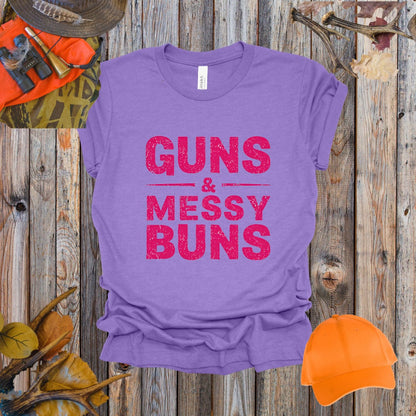 Guns and Messy Buns Tee