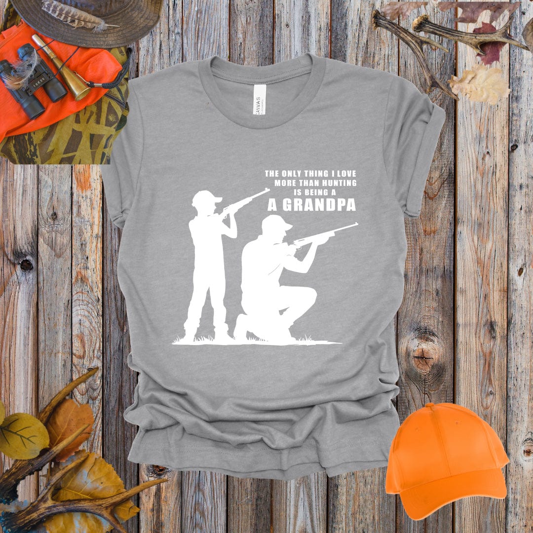 Love More Than Hunting Grandpa Tee