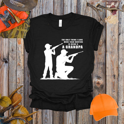 Love More Than Hunting Grandpa Tee