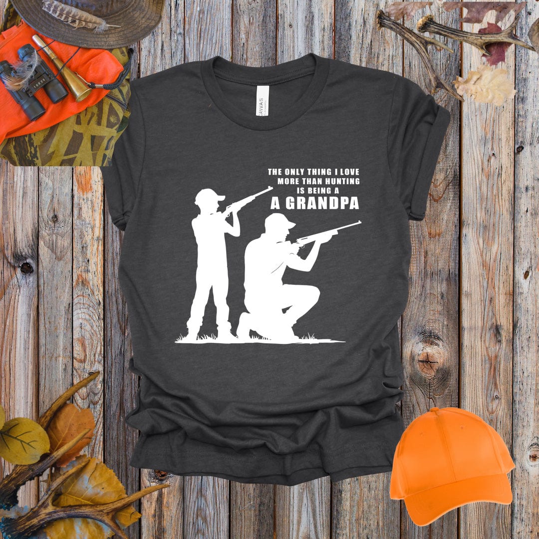 Love More Than Hunting Grandpa Tee