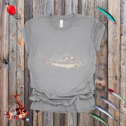 Trout With Mountains Tee