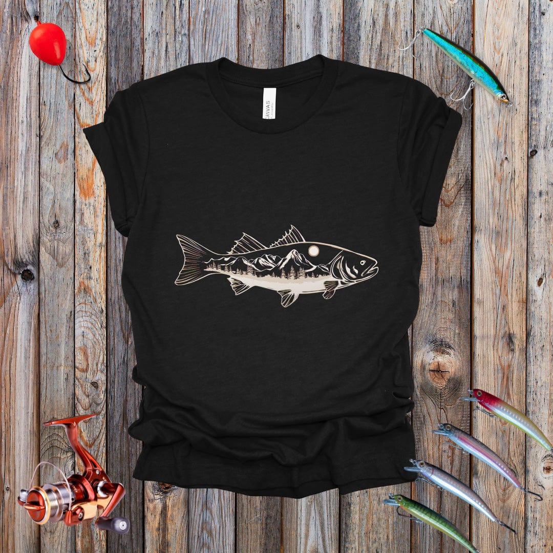 Trout With Mountains Tee