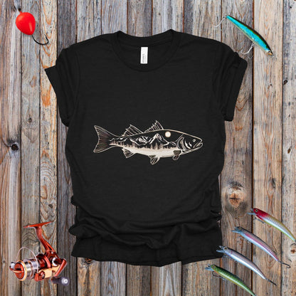 Trout With Mountains Tee