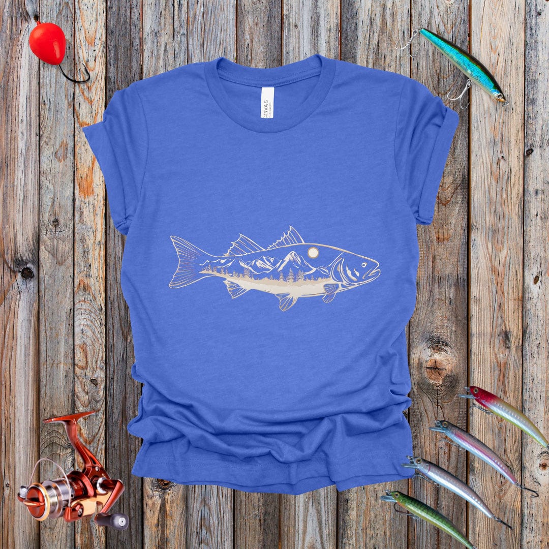 Trout With Mountains Tee