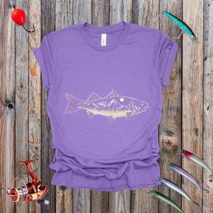 Trout With Mountains Tee