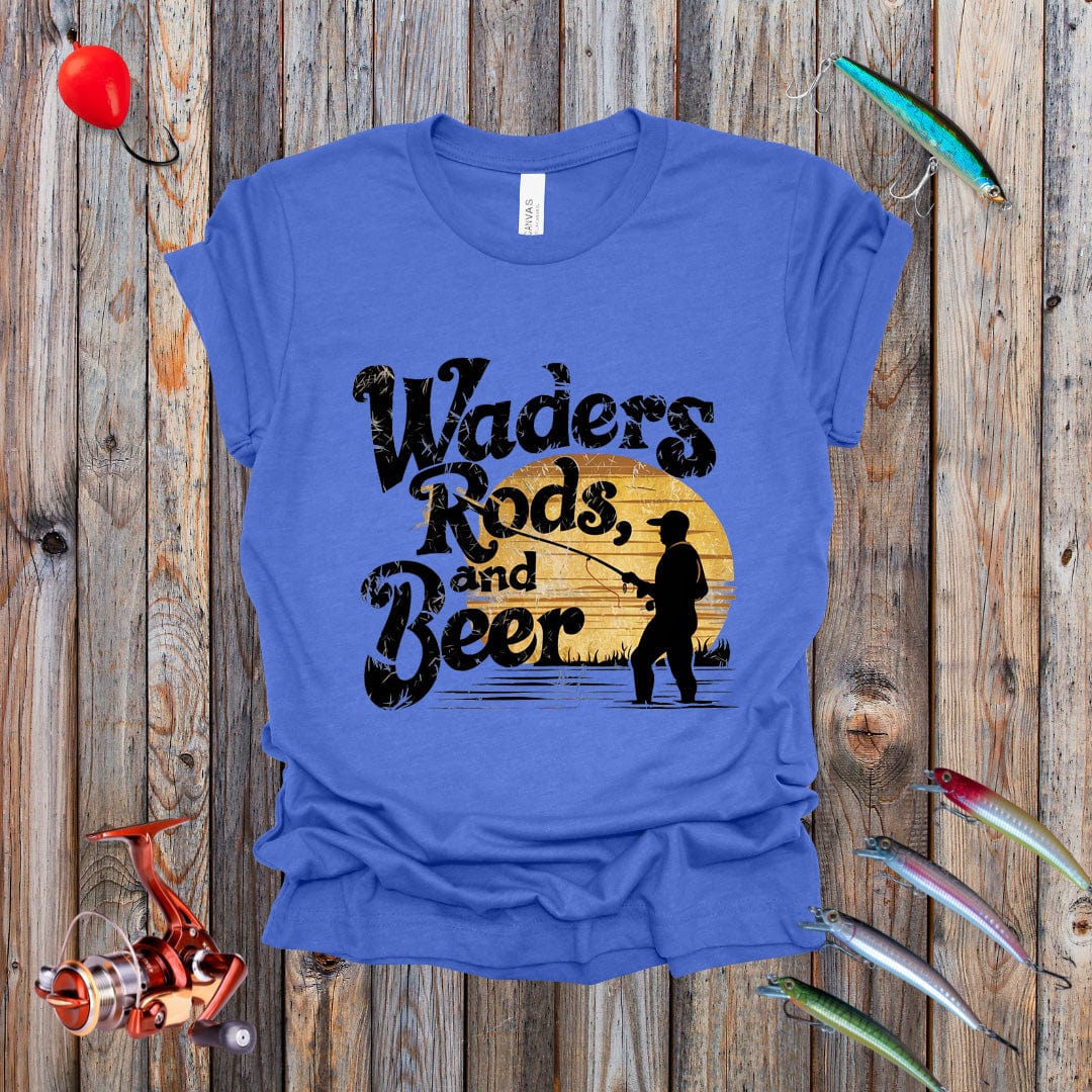 Waders Rods and Beer Tee