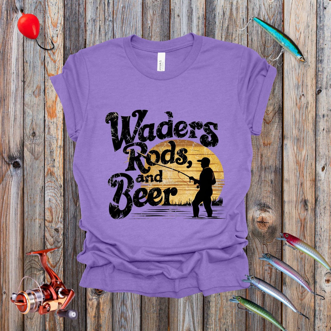 Waders Rods and Beer Tee