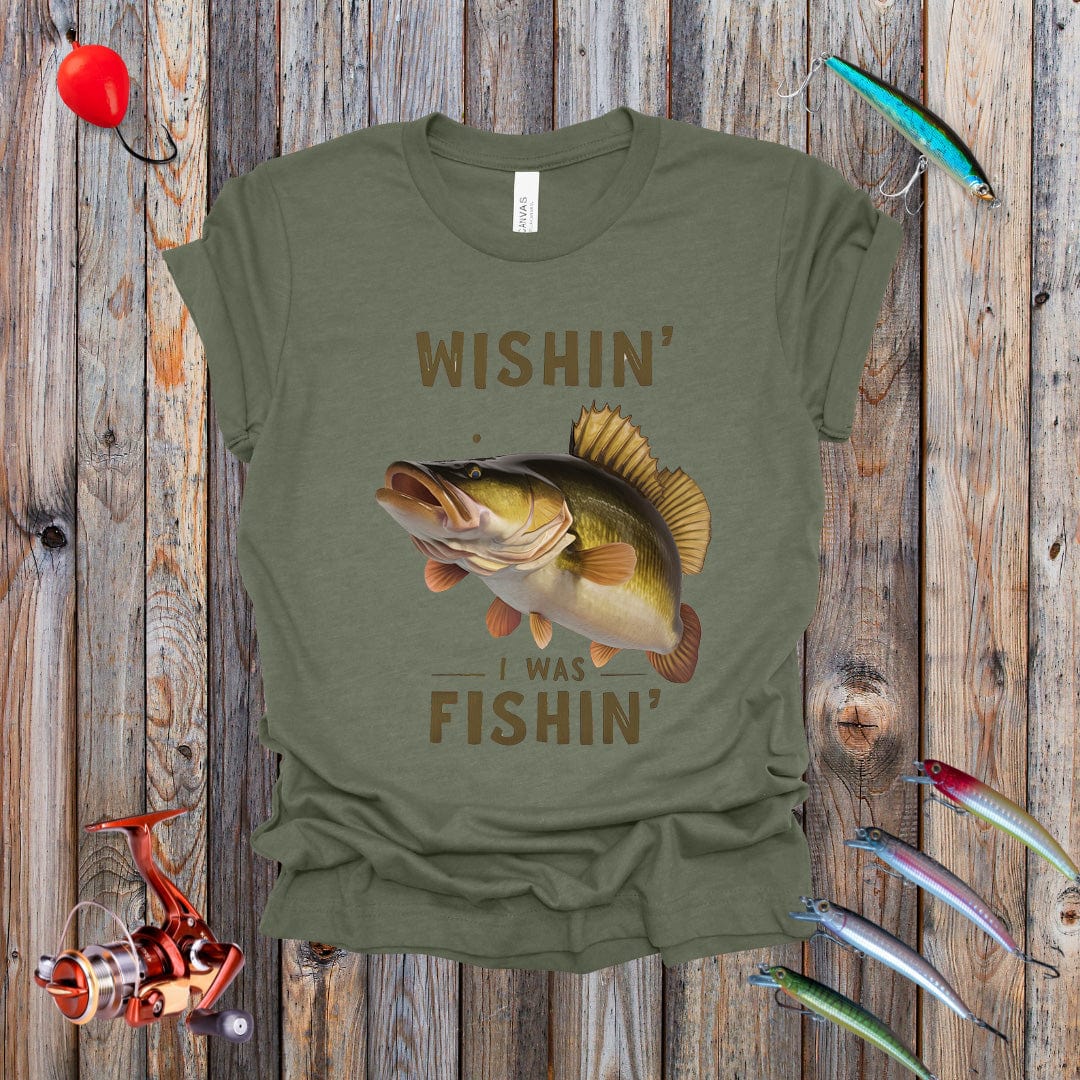 Wishin I Was Fishin Tee